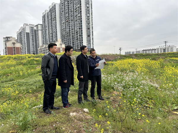 3月29日，張總陪同汪盛縣長調(diào)度揚之學(xué)校征地.jpg